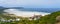 View of Hout Bay Beach, Cape Town, South Africa. Copy space for text.