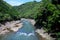 View of Hozugawa River from Sagano Scenic Railway