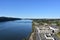 View of the Hudson River from Walkway over the Hudson, in Poughkeepsie, New York