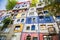 The view of Hundertwasser house in Vienna