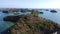 View of of Hundred Islands in Alaminos, Pangasinan, Philippines. It is a national park and a protected area