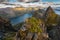 View from Husfjellet Mountain on Senja Island