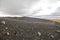 View on Hverfjall crater in myvatn Iceland