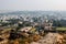 View of Hyderabad cityscape from Golkonda fort walls.