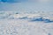 View on and through ice on frozen fields of Lake Baikal