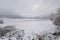 View of Iced Abant lake