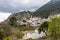 View of the idyllic whitewashed Andalusian mountain village of Grazalema