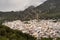 View of the idyllic whitewashed Andalusian town of Ubrique in the Los Alcornocales Nature Park
