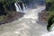 View of Iguazu River and a section of the Iguazu Falls, from the Brazil side