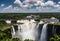 A view of the Iguazu Waterfalls