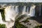 A view of the Iguazu Waterfalls