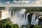 A view of the Iguazu Waterfalls