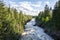 View of Imatrankoski rapid The Imatra Rapid, Vuoksi River