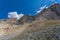 View on the imposing western face of Mount Settsass, Dolomites, Italy