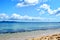 View from Indian Bay beach on Saint Vincent island.Saint Vincent and the Grenadines.