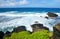 View of Indian ocean at Gris Gris beach, Mauritius.