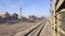 View of Indian railway in Firozpur Railway Station
