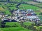 View of the industrial zone in the Balzers settlement and the fertile lowland fields of the Rhine valley, Mainfeld