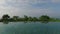 View from infinity edge pool to ocean and palms