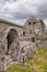 A view inside of the abanoned ruins of Killone Abbey that was built in 1190 and sits on the banks of the Killone Lake, just