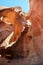 View from inside Antelope Canyon near Page, Arizona.