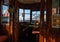 View from inside of the driver room of the old tram in porto