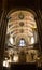 View inside Lisbon Cathedral: the chancel and three organ pipes