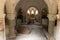 View inside an old mausoleum