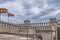 View inside walls of the castle of Xativa, which is a medieval, tourist and ancient castle, located on a mountain and used in the