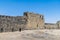 A view inside the walls of an old desert fort at Azraq, Jordan