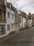 View on an interesting street, characteristic buildings English