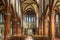 View at the interior of Basilica San Francesco in Bologna - Italy