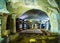 view of interior of famous tourist attraction in naples - catacombs of saint gennaro....IMAGE