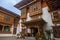 View of an interiors of a monastery in Bhutan, view of architecture of a religious temple in Asia