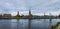 View of the Inverness church spires across the River Ness