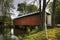 View of Irishman Covered Bridge in Indiana, United States