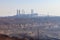 View of iron ore quarry in morning haze