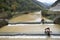 View of an irrigation facility in a rural agricultural area in Rmak River in Turkey