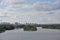 View of Irtysh River divides the city into two parts Omsk