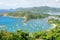 View of the island Antigua