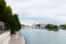 View of island Isle de la Cite. Paris