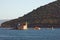 View of island of Our Lady of the Rocks Gospa od Skrpjela . Montenegro, Bay of Kotor, Perast