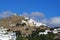 View of the island& x27;s hills with its churches