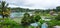 View of island Samosir on Lake Toba