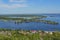 View of island Zelenyy on Volga River