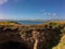 A view of the Isle of man showing Port Erin and the coat line