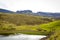 View of the Isle of Skye,  known for its rugged landscapes, picturesque fishing villages and medieval castles