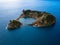 View of Islet of Vila Franca do Campo, is formed by the crater of an old underwater volcano, Azores.