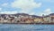 View of Istanbul and Bosphorus, Turkey. Sea front town houses