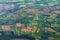 View of the Italian countryside from an airplane